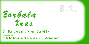 borbala kres business card